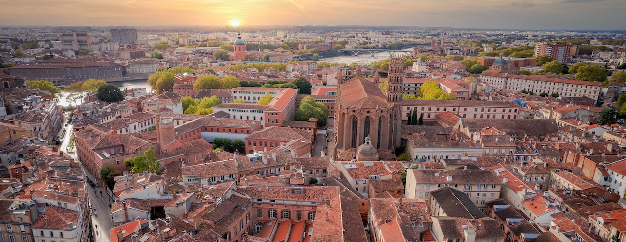 Toulouse - La ville en rose bei Sonnenuntergang